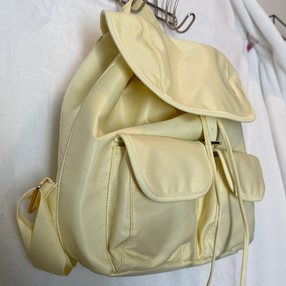 NEW Year of Ours x FabFitFun YOS Yellow Nylon Backpack BNWT Spring 2026 - Picture 5 of 11